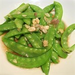 ถั่วลันเตาผัดน้ำมันหอย